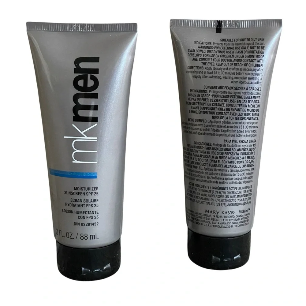 MARY KAY Men Moisturizer Sunscreen SPF 25 Bundle Lot of Two